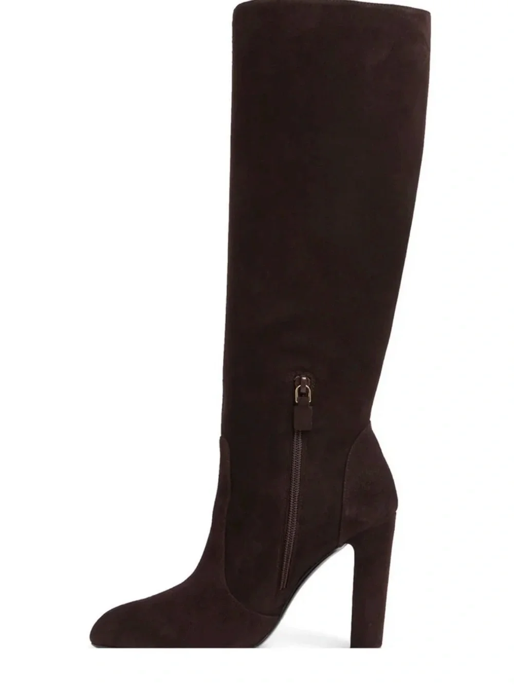 Stuart Weitzman Tall Suede Over-the-Knee Dark Brown Vida 100 Knee High Boot EU41